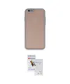 ieg™ iPhone 6 Kılıf Ahenk Çizgi Serisi - Beyaz Seramik Nano Ekran Koruyucu
