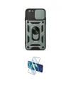 ieg™ iPhone 6 Kılıf Ahenk Klasik - Beyaz 3D Antistatik Cam Ekran Koruyucu