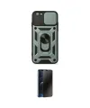 ieg™ iPhone 6 Kılıf Ahenk Klasik - Siyah 3D Antistatik Hayalet Cam Ekran Koruyucu