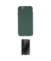 ieg™ iPhone 6 Kılıf Ahenk Serisi - Siyah 3D Antistatik Hayalet Cam Ekran Koruyucu