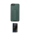 ieg™ iPhone 6 Kılıf Çekirdek Yansıma - Beyaz 3D Antistatik Hayalet Cam Ekran Koruyucu