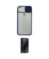 ieg™ iPhone 6 Kılıf Vadi Çizgi - Siyah 3D Antistatik Hayalet Cam Ekran Koruyucu