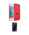 ieg™ iPhone 6 Kılıf Yankı Form Prime - Siyah 3D Antistatik Hayalet Cam Ekran Koruyucu