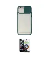 ieg™ iPhone 6 Plus Kılıf Vadi Çizgi - Şeffaf Temperli Cam Ekran Koruyucu