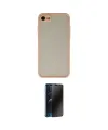 ieg™ iPhone 7 Kılıf Ahenk Çizgi Serisi - Siyah 3D Antistatik Hayalet Cam Ekran Koruyucu