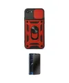 ieg™ iPhone 7 Kılıf Ahenk Klasik - Siyah 3D Antistatik Hayalet Cam Ekran Koruyucu