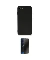 ieg™ iPhone 7 Kılıf Ahenk Serisi - Siyah 3D Antistatik Hayalet Cam Ekran Koruyucu