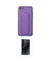 ieg™ iPhone 7 Kılıf Akış Doku - Siyah 3D Antistatik Hayalet Cam Ekran Koruyucu