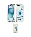 ieg™ iPhone 7 Kılıf Kozmos Doku - Şeffaf Pasifik Cam Ekran Koruyucu