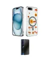 ieg™ iPhone 7 Kılıf Kozmos Doku - Siyah 3D Antistatik Hayalet Cam Ekran Koruyucu