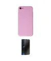 ieg™ iPhone 7 Kılıf Kozmos Yansıma Özel Seri - Siyah 3D Antistatik Hayalet Cam Ekran Koruyucu