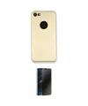 ieg™ iPhone 7 Kılıf Kozmos Yansıma Özel Seri - Siyah 3D Antistatik Hayalet Cam Ekran Koruyucu