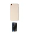ieg™ iPhone 7 Kılıf Kozmos Yansıma Özel Seri - Siyah 3D Antistatik Hayalet Cam Ekran Koruyucu