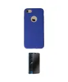 ieg™ iPhone 7 Kılıf Kozmos Yansıma Özel Seri - Siyah 3D Antistatik Hayalet Cam Ekran Koruyucu