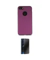 ieg™ iPhone 7 Kılıf Kozmos Yansıma Özel Seri - Siyah 3D Antistatik Hayalet Cam Ekran Koruyucu