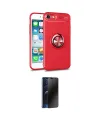 ieg™ iPhone 7 Kılıf Yankı Form Prime - Siyah 3D Antistatik Hayalet Cam Ekran Koruyucu