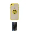ieg™ iPhone 7 Kılıf Yörünge Çizgi - Siyah 3D Antistatik Hayalet Cam Ekran Koruyucu