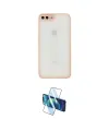 ieg™ iPhone 7 Plus Kılıf Ahenk Çizgi Serisi - Beyaz 3D Antistatik Seramik Nano Ekran Koruyucu