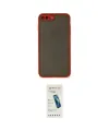 ieg™ iPhone 7 Plus Kılıf Ahenk Çizgi Serisi - Şeffaf Pasifik Cam Ekran Koruyucu