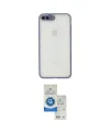 ieg™ iPhone 7 Plus Kılıf Ahenk Çizgi Serisi - Şeffaf Royal Nano Ekran Koruyucu