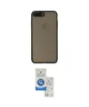 ieg™ iPhone 7 Plus Kılıf Ahenk Çizgi Serisi - Şeffaf Royal Nano Ekran Koruyucu