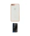 ieg™ iPhone 7 Plus Kılıf Ahenk Çizgi Serisi - Siyah 3D Antistatik Hayalet Cam Ekran Koruyucu