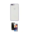 ieg™ iPhone 7 Plus Kılıf Ahenk Çizgi Serisi - Siyah 3D Antistatik Mat Seramik Nano Ekran Koruyucu
