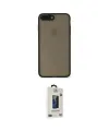 ieg™ iPhone 7 Plus Kılıf Ahenk Çizgi Serisi - Siyah Bilvis Hayalet Cam Ekran Koruyucu