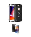 ieg™ iPhone 7 Plus Kılıf Ahenk Klasik Koleksiyonu - Siyah 3D Antistatik Mat Seramik Nano Ekran Koruyucu