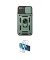 ieg™ iPhone 7 Plus Kılıf Ahenk Klasik - Siyah 3D Antistatik Cam Ekran Koruyucu