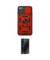 ieg™ iPhone 7 Plus Kılıf Ahenk Klasik - Siyah 3D Antistatik Hayalet Cam Ekran Koruyucu