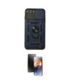 ieg™ iPhone 7 Plus Kılıf Ahenk Klasik - Siyah 3D Antistatik Mat Seramik Nano Ekran Koruyucu
