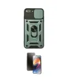 ieg™ iPhone 7 Plus Kılıf Ahenk Klasik - Siyah 3D Antistatik Mat Seramik Nano Ekran Koruyucu