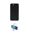 ieg™ iPhone 7 Plus Kılıf Ahenk Serisi - Siyah 3D Antistatik Cam Ekran Koruyucu