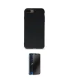 ieg™ iPhone 7 Plus Kılıf Ahenk Serisi - Siyah 3D Antistatik Hayalet Cam Ekran Koruyucu