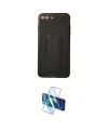 ieg™ iPhone 7 Plus Kılıf Akış Doku - Beyaz 3D Antistatik Seramik Nano Ekran Koruyucu