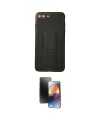 ieg™ iPhone 7 Plus Kılıf Akış Doku - Siyah 3D Antistatik Mat Seramik Nano Ekran Koruyucu