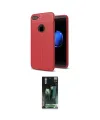 ieg™ iPhone 7 Plus Kılıf Doruk Klasik Özel Seri - Şeffaf 360 Full Body Arka Koruyucu