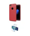 ieg™ iPhone 7 Plus Kılıf Doruk Klasik Özel Seri - Siyah 3D Antistatik Cam Ekran Koruyucu