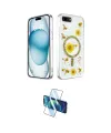 ieg™ iPhone 7 Plus Kılıf Kozmos Doku - Beyaz 3D Antistatik Seramik Nano Ekran Koruyucu