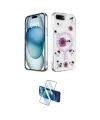 ieg™ iPhone 7 Plus Kılıf Kozmos Doku - Beyaz 3D Antistatik Seramik Nano Ekran Koruyucu