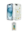 ieg™ iPhone 7 Plus Kılıf Kozmos Doku - Beyaz Polymer Nano Ekran Koruyucu