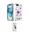 ieg™ iPhone 7 Plus Kılıf Kozmos Doku - Şeffaf Pasifik Cam Ekran Koruyucu