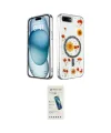 ieg™ iPhone 7 Plus Kılıf Kozmos Doku - Şeffaf Pasifik Cam Ekran Koruyucu