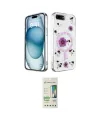 ieg™ iPhone 7 Plus Kılıf Kozmos Doku - Siyah 20D Premium Cam Ekran Koruyucu