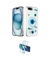 ieg™ iPhone 7 Plus Kılıf Kozmos Doku - Siyah 3D Antistatik Cam Ekran Koruyucu