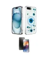 ieg™ iPhone 7 Plus Kılıf Kozmos Doku - Siyah 3D Antistatik Mat Seramik Nano Ekran Koruyucu
