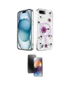 ieg™ iPhone 7 Plus Kılıf Kozmos Doku - Siyah 3D Antistatik Mat Seramik Nano Ekran Koruyucu
