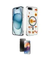 ieg™ iPhone 7 Plus Kılıf Kozmos Doku - Siyah 3D Antistatik Mat Seramik Nano Ekran Koruyucu