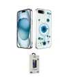 ieg™ iPhone 7 Plus Kılıf Kozmos Doku - Siyah Bilvis Hayalet Cam Ekran Koruyucu